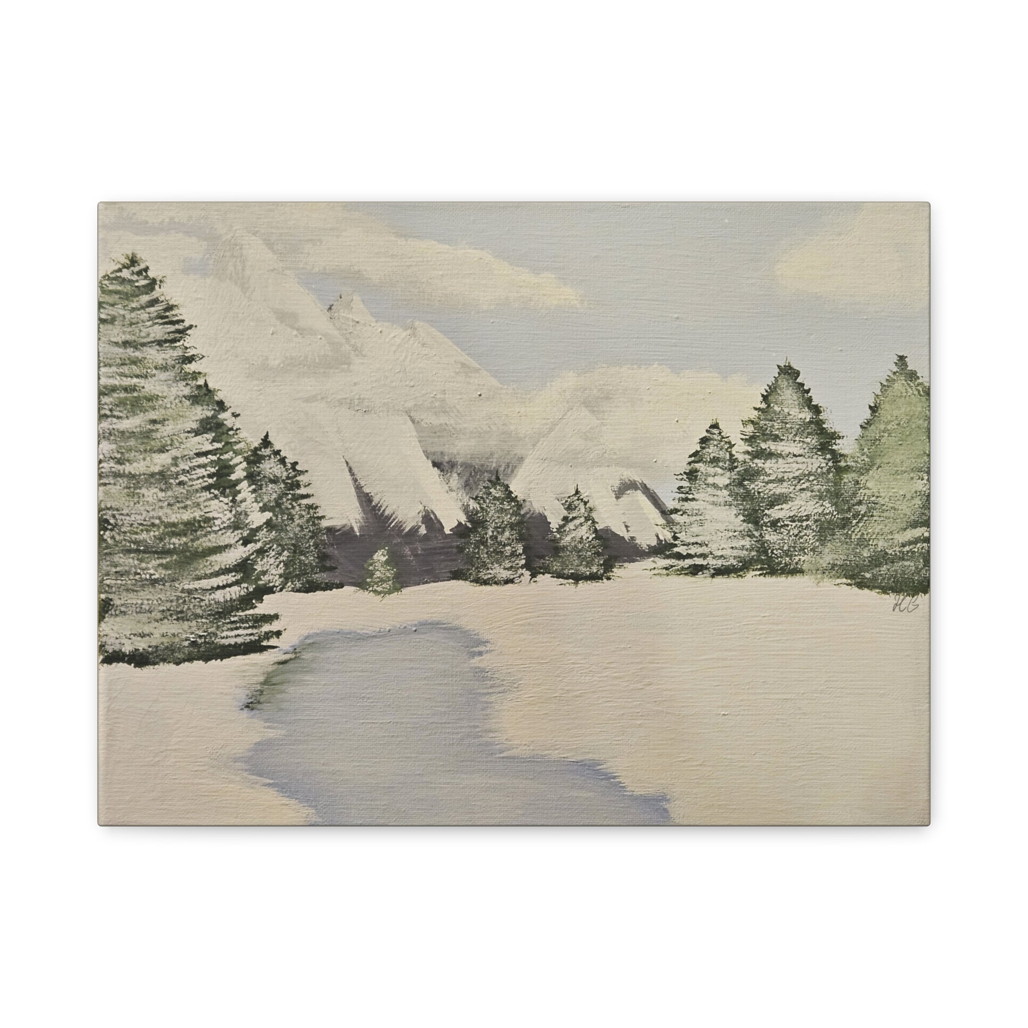 Snowy Mountains Canvas