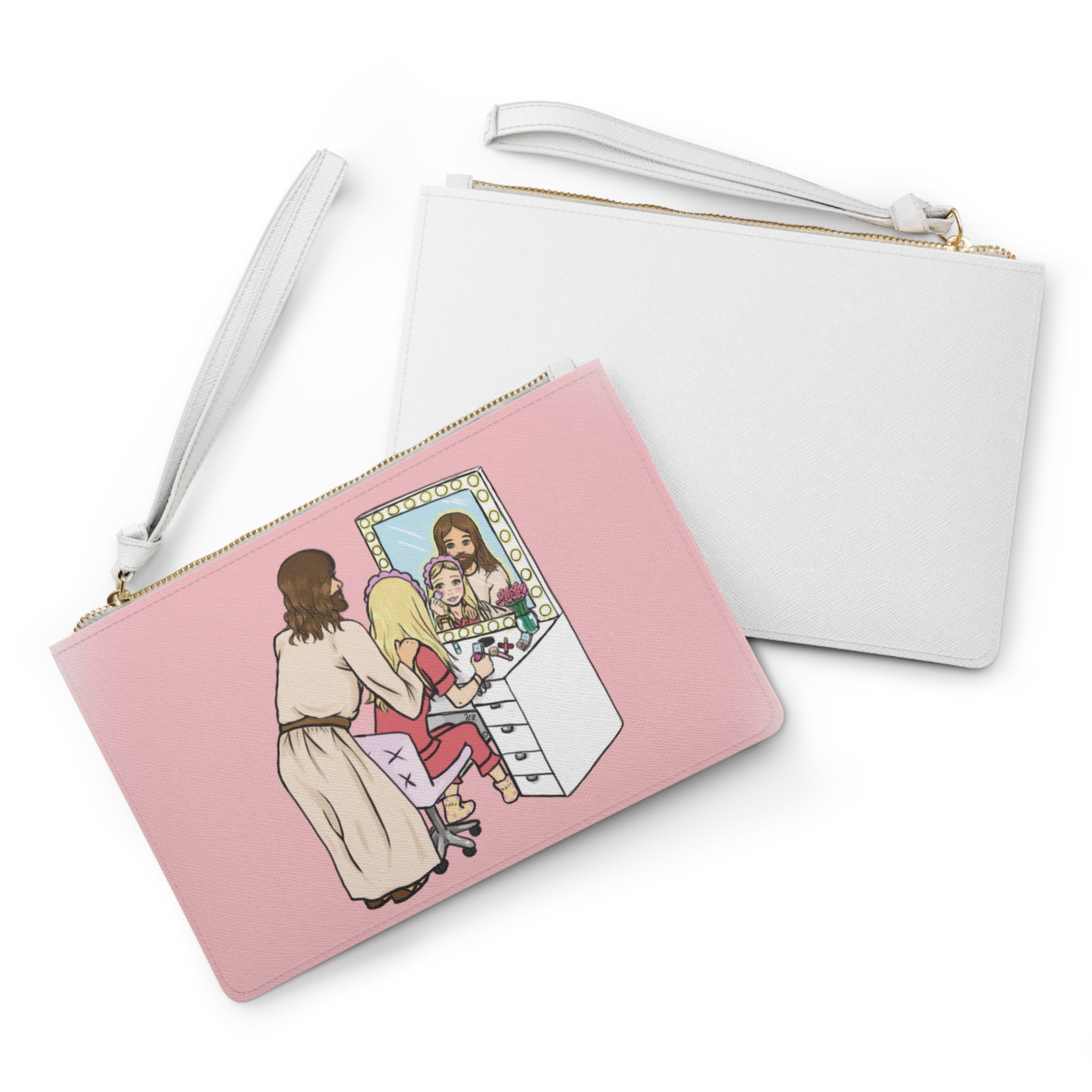 Getting Ready With Jesus Clutch Bag