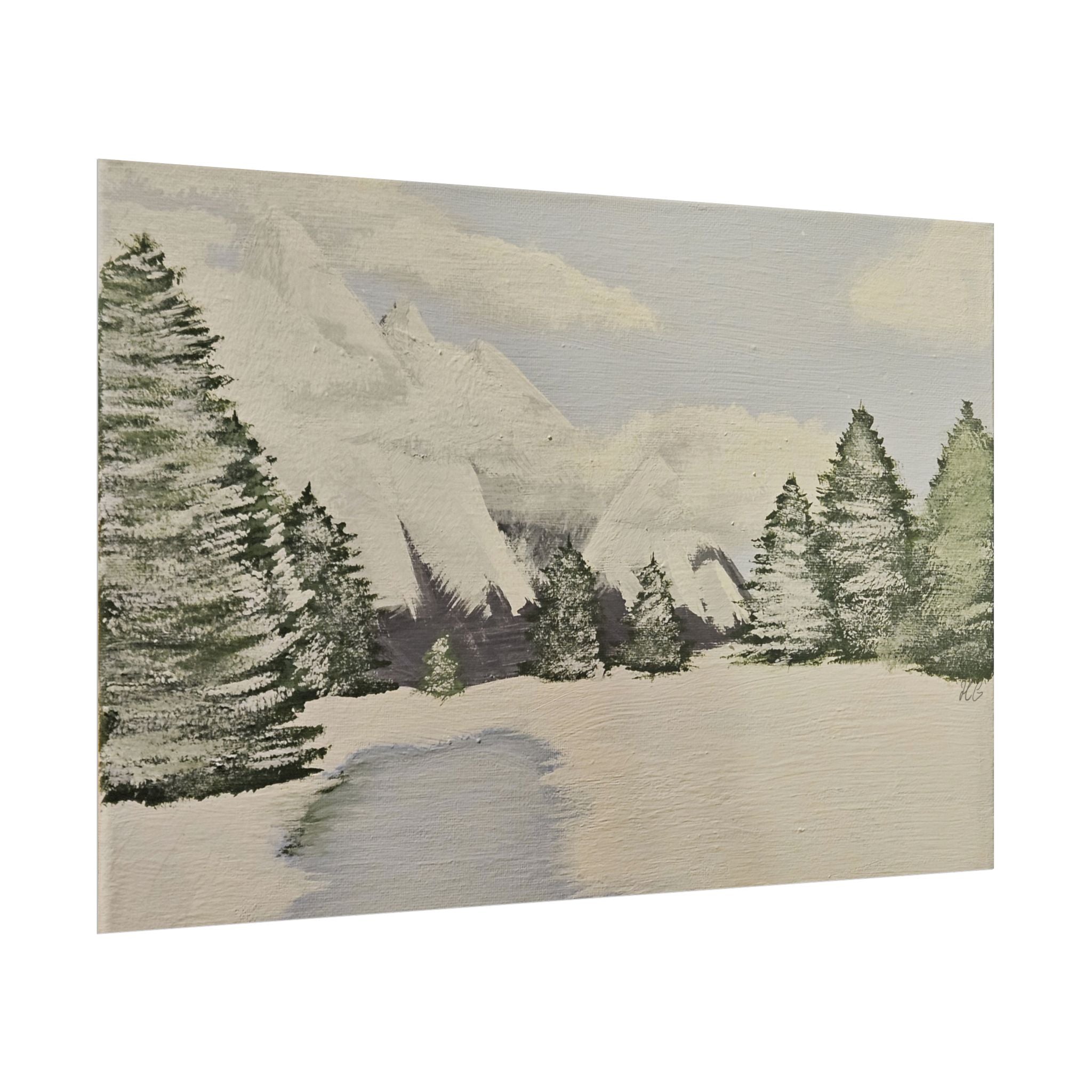 Snowy Mountains Poster