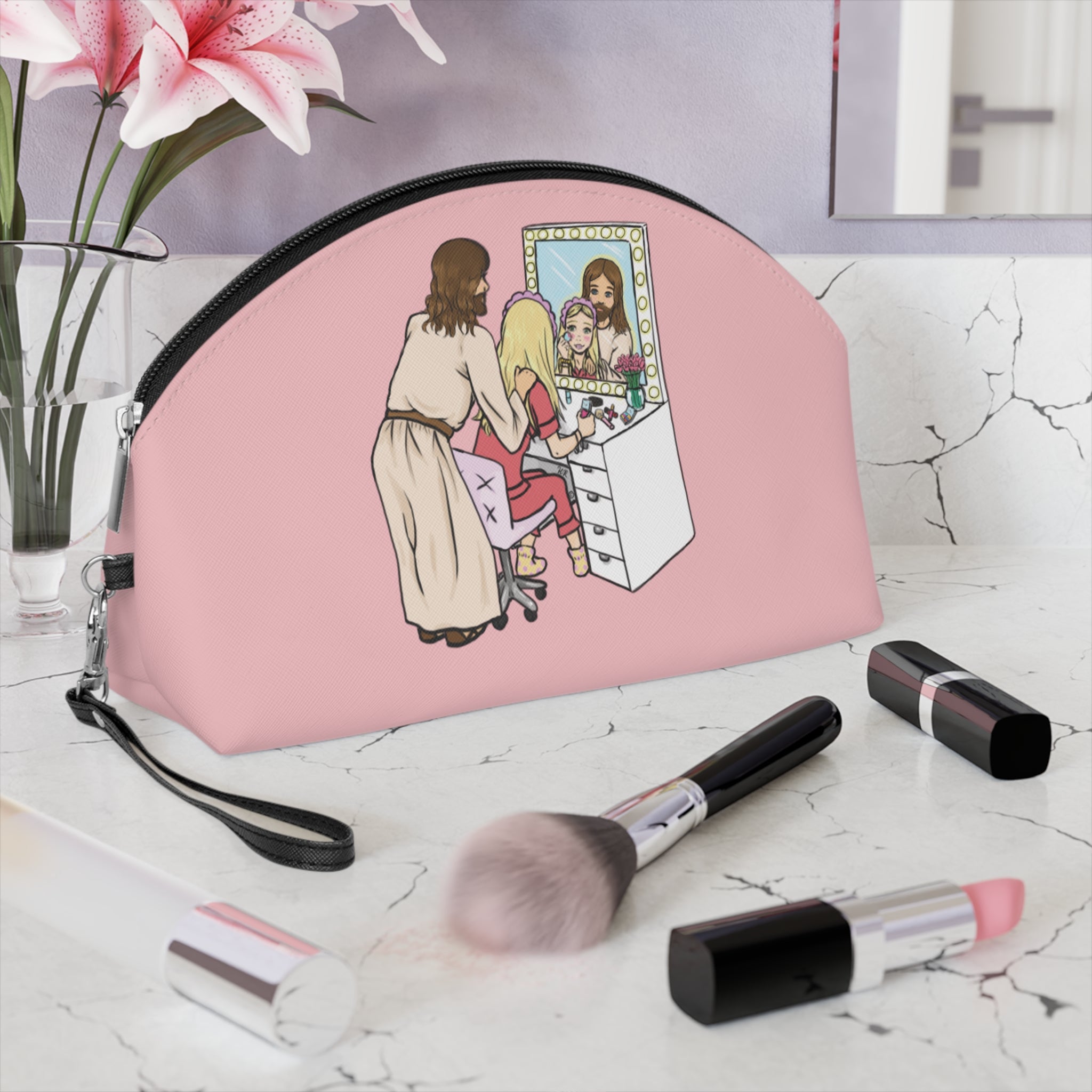 Getting Ready With Jesus Makeup Bag