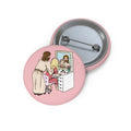 Getting Ready With Jesus Button Pin