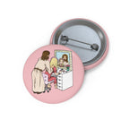 Getting Ready With Jesus Button Pin